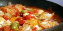 горячее блюдо рыба с апельсинами